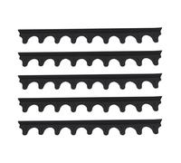 Phefop Couvercles de Cuisinière de Cuisine 5 Pièces, Matériau en Silicone Souple, Kit de Remplissage de Cuisinière et de Revêtement de Four pour Protéger les Tables de Cuisson dans n'importe Quelle