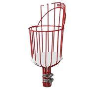 Phefop Cueilleur de Fruits à Visser, Empêche la Rouille, Outil de Cueillette Multifonctionnel, Fixation de Récolte de Fruits avec Coussin en Mousse pour Une Cueillette Rapide et Facile (Rouge)