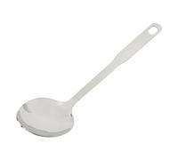 Phefop Cuillère de Service en Acier Inoxydable, Cuillère de Cuisine à Long Manche avec Trou de Suspension, Passe au Lave-vaisselle et Facile à Nettoyer, pour la Cuisine, L'hôtel (Poignée en acier)