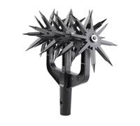 Phefop Cultivateur de Jardin, Outil de Culture Rotatif, Motoculteur Portatif avec Clous de 1,5 Pouces pour Mélanger Le Sol et Réensemencer l'herbe, Idéal pour Les Jardiniers et la Plantation (Black)