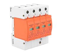 Phefop Dispositif de Protection Contre Les Surtensions Domestique 4P 40 KA 420 VAC, SPD de Type 2 avec Coque Ignifuge, Assemblage Amovible pour la sécurité des Appareils Ménagers et la