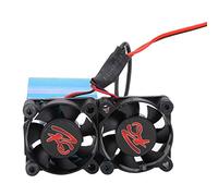 Phefop Dissipateur Thermique Moteur RC, Ventilateur de Refroidissement en Alliage D’aluminium pour Moteur 540 545 550 à Balais et sans Balais, for Voiture RC 1,10 (BLUE)