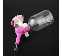 Phefop Distributeur d'eau Suspendu pour Animaux de Compagnie, Buse en Acier Inoxydable, Bouteille d'eau sans Gouttes pour Chiens, 150 ML et 250 ML pour Chiens, Chats et Lapins (Moyen 250ml)