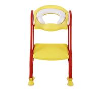 Phefop Échelle de Toilette pour bébé, Siège D'apprentissage de la propreté Réglable avec Double Accoudoir et Pied Antidérapant pour une Formation Indépendante des Habitudes de Toilette (jaune