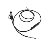 Phefop Endoscope USB 3 en 1, Endoscopes HD IP67 étanche avec LED Réglable pour Téléphone Portable Endoscope USB 3 en 1, Caméra d'inspection, Caméra à Sonde LED Réglable (Cordon Souple de mètre)