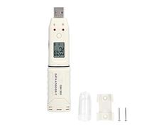 Phefop Enregistreur de Température, Mini-bûcheur de Température Intérieur USB LED Portable, Alarme de Température, Logiciel D'analyse PC Inclus, Accessoires Complets pour Une