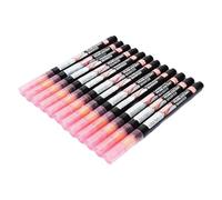 Phefop Ensemble de Stylos Marqueurs Métalliques, Marqueurs à Paillettes Rouges Brillants à Double Pointe pour l'artisanat, la Coloration de Modèles et la Peinture d'art Rupestre