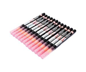 Phefop Ensemble de Stylos Marqueurs Métalliques, Marqueurs à Paillettes Rouges Brillants à Double Pointe pour l'artisanat, la Coloration de Modèles et la Peinture d'art Rupestre