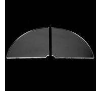 Phefop Étagère de Montage d'angle, étagère d'angle Radiale en Acrylique Blanc pour Chambre à Coucher et Bureau à Domicile avec Transmission de la Lumière élevée et Design Moderne (Transparent)