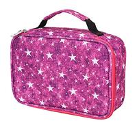 Phefop Étui Multifonctionnel d'une capacité de 72 Trous, Sac à Fermeture éclair pour Fournitures Artistiques, Crayons de Couleur, Organisateur pour étudiants (72 pièces)