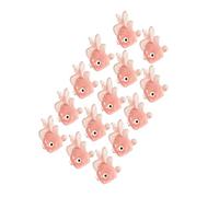 Phefop Faux Poisson Rouge Doux pour Le Bain, 14 Pièces, Poisson en Caoutchouc TPR 0,98 Pouces pour Le Carnaval, la Pêche, la Baignoire, la Salle de Classe, Le Comptage du Savon, l'artisanat des