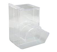 Phefop Feder of Hamster Foods Don en Acrylique Transparent Automatique avec Une Grande capacité pour Les Petits Animaux, des Animaux Sonores pour Les Lapins de Cheveux Indiens - Cabejos de Oiseau,