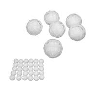 Phefop Filtre à Boule d'aquarium, Média de Filtration en Fibre de Polyester PVC 30 Pièces pour Aquariums d'eau Douce, Nitrification Efficace pour Une Vie Aquatique Saine