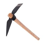 Phefop Hache de Pioche de Jardin, Tête d'acier Forgée avec Manche Ergonomique en Bois, Idéale pour Désherber et Cultiver des Légumes et des Fleurs