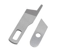 Phefop Jeu de Lames de Machine à Coudre 2 Pièces, Couteau Supérieur et Inférieur en Fer pour 14HD854 HD0450S HD0400S SE017, Parfait pour les Projets de Couture à Domicile