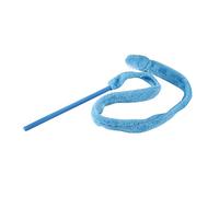 Phefop Jouet d'entraînement Interactif pour Chat, Teaser de Chat en Forme de Serpent en Silicone pour Un Jeu Engageant, Améliore la Liaison, Parfait pour Le Plaisir du en Intérieur (Blue)