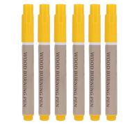 Phefop Kit de 6 Stylos à Bois, Pyrogravure, Marqueurs à Bois avec Pointe Bien Conçue pour Sous-verres en, Planches à Découper, Artisanat en Cuir, Design Artistique