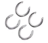 Phefop Kit de Fers à Cheval 4 Pièces, Alliage d'aluminium, Chaussures de Cheval Légères pour l'équitation, Adaptées à la Course et à l'équitation (6 ID : 16,5 mm/0,64 Pouces, circonférence : 51,8)