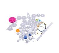 Phefop Kit de Petits Engrenages en Plastique, Accessoires de Support D'arbre de Poulie D'engrenages à Double Couronne Simple pour les Projets de Robotique de Voiture RC (85 types de kit d'équipement)