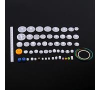 Phefop Kit de Petits Engrenages en Plastique, Accessoires de Support D'arbre de Poulie D'engrenages à Double Couronne Simple pour les Projets de Robotique de Voiture RC (Kit d'équipement de 60 types)