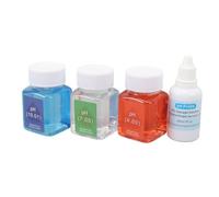 Phefop Kit de Solution d'étalonnage du Mètre de PH 3 Bouteilles Solution de Tampon de PH 7.00 4.00 10.01 avec le Laboratoire de Stockage de Sonde KCL pour les Stylos à pavé