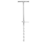 Phefop Kit d'échantillonnage de Sol, Sonde de Sol en Acier Inoxydable avec Poignée en T et Pédale, Comprend 2 Sacs d'échantillons, échantillonneur de Portable pour Les Tests de de Pelouse de