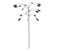 Phefop La Preuve de l'eau Spinner pour Extérieur, Métal Vent Sculpture Cuivre Triple Spinner avec Lisse Silencieux Rotation pour Jardin Patio Balcon