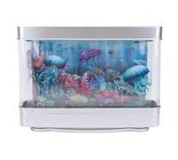 Phefop Lampe Décorative du Poisson-Poisson, Lampe USB 5V USB dans la Lampe D'aquarium Artificiel avec Poisson en Mouvement, Lumière Blanche à LED, écran HD, pour la Chambre de Bureau,