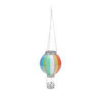 Phefop Lanterne Solaire en Forme de Montgolfière, Grande Lampe Suspendue d'extérieur avec Flammes Vacillantes, Idéale pour les Jardins et les Patios