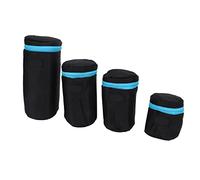 Phefop Le 4PCCC a des Objectifs en Néoprène Imperméables avec des Boucles Métalliques, des Poches de Poche pour Les Caméras DSLR, Une Garniture épaisse et Une Doublure en Tissu
