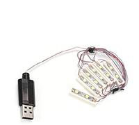 Phefop Lumière LED ABS Universelle à Monter Soi-même, Chargement USB, Briques de Décoration Brillantes, Lampe de Type Bar avec Haute efficacité et Installation Facile, Rendez Votre