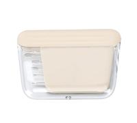 Phefop Mallette de Rangement d'aiguilles Magnétiques, Kit de Couture Portable en Acier ABS pour l'artisanat de Projets de Quilting à Tricoter (Abricot)