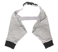 Phefop Manchon de Jambe Avant pour Chien, Coudière Chauffante Réglable et Respirante pour Chiens, Chiots, Noir et Gris (S)