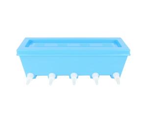 Phefop Mangeoire à Lait pour Petits Animaux, Seau d'alimentation en ABS pour Bébés Animaux avec 5 Tétines pour Porcelets, Chiots, Chèvres et Agneaux