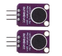 Phefop Microphone Elektret Ajustable avec SCHEMENT DE RESTRACTION, 2 Pièces électriques