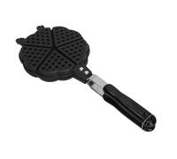 Phefop Mini Gaufrier, Poêle à Gaufres en Aluminium pour la Cuisine Portable, Parfait pour le Camping et les Petits Déjeuners en Famille