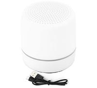 Phefop Mini Haut-Parleur Bluetooth sans Fil avec Lumières LED 7 Couleurs, Son Portable à 360 Degrés et Basses Riches, 5 Heures de Lecture, Micro intégré pour des Appels Faciles, (White)
