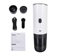 Phefop Mini Machine à Expresso 2 en 1, en Acier Inoxydable, Machine à Expresso Portable à Double fonctionnalité avec Pression de 20 pour les Voyages et la Maison (WHITE)