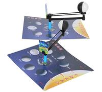 Phefop Modèle de Phase de Lune, Jouet d'enseignement Scientifique à Faire Soi-même, Kit Expérimental de Physique en Plastique 18,5 X 17 X 8 Cm, Développe la créativité Logique, la Coordination