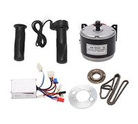 Phefop Moteur brossé à Cycle électrique, Alliage en Aluminium Motor brossé à Grande Vitesse pour Conversion 24V 250W, avec Contrôleur
