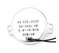 Phefop Moteur Synchrone AC, 220 240 V 4 W Motoréducteur à Aimant Permanent CW CCW Moteur électrique à Couple élevé Faible Bruit pour Radiateur électrique, Présentoir, Lampes, Jouets (0.8-1RPM)