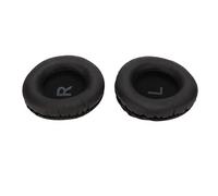 Phefop MST 205 Coussinets d'oreille de Rechange, Coussinets d'oreille en Simili Cuir Noir, Paquet de 2 Universels 80 Mm, Rembourrage en Mousse pour Casques, Basses Améliorées, Utilisation 'étude à