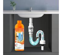 Phefop Nettoyant Puissant pour Canalisations d'évier, Liquide de Dragage de Tuyaux Non Corrosif, Dissolvant Rapide de Bouchons pour Salle de Bain et Cuisine, Grande capacité (500 ml par bouteille)