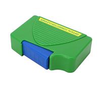 Phefop Nettoyer de Boîte de Nettoyage en Fibre Optique, Nettoyer de Fibres de Poche pour SC, FC, St, LC Face Face, 550 Fois Nettoyage, 99% Effet, Léger, Impact et Grattage Imperméable (Green)