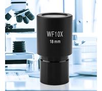 Phefop Oculaire à Champ Large DM-WF001 10X, Lentille de Remplacement d'Oculaire de Microscope à Monture d'objectif pour Microscopes Biologiques Composés DM-WF001 Oculaire à Champ Large 10X,