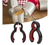 Phefop Ouvre-boîte 6 en 1, Ouvre-bocal, Outil Portatif Ergonomique pour les Mains Faibles, les Personnes âgées, l'arthrite, 2 Pièces