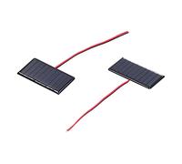 Phefop Panneaux Solaires Colle Micro Solaire Faible Puissance Panneau de Charge Solaire pour Petites Lumières Jouets Projets Électroniques Extérieurs 2Pcs Module de Panneau en Polysilicium Étanche