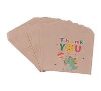 Phefop Paquet de 2 Sacs Cadeaux en Papier Kraft, Sacs en Papier Brun Polyvalents à Motif de Dessin animé avec Fond Robuste, pour Emballage Cadeau de Vacances de Fête de Mariage (Motif de dinosaure)