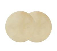 Phefop Peau de Mouton 2 Pièces, Accessoire Sonore Clair et Cohérent avec Texture Naturelle, pour Tambours Bongo Africains (9,0 pouces)