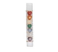 Phefop Pierres de Guérison des Chakras en Forme de Cœur, Ensemble de | Concentration de Méditation Apaisante, la Forme du Cœur Ajoute une Touche Paisible aux Bureaux ou aux Jardins, Soutient le